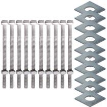 Kit 10 parafusos galv fogo poste padrao 12x200mm 1/2x8" m12 Kit 10 parafusos galv fogo poste padrao 12x200mm 1/2x8" m12