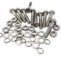 Kit 10 parafusos meia rosca parcial sextavado inox m8*30mm