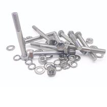 Kit 10 Parafusos Meia Rosca Parcial Sextavado Inox M870Mm