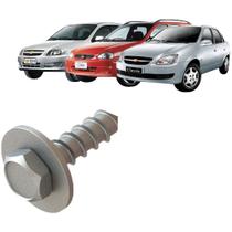 Kit 10 Parafusos Paralama Gm 5,5x19 Prata Universal