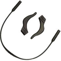 Kit 10 Pares Arco Cordinha Silicone P/ Prender Armação Óculos Orelha Cor Preto OU Rosa OU Azul Cordão Infantil Trava Gancho Neoprene pendurar segurar