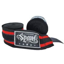 Kit 10 Pares Bandagem Elástica Boxe 3Metros - Preto/Azul