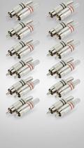 Kit 10 Pares Conector RCA Macho Metal Blindado Kit 10 Pares Conector RCA Macho Metal Blindado