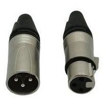 Kit 10 Pares Conectores Xlr Premium Macho E Femea