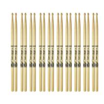 Kit 10 Pares De Baquetas 7A Para Bateria Madeira Natural