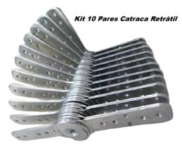 Kit 10 Pares de Catraca para Sofá Retrátil Blindada Sofá Reclinável Kit 10 Pares de Catraca para Sofá Retrátil Blindada Sofá Reclinável
