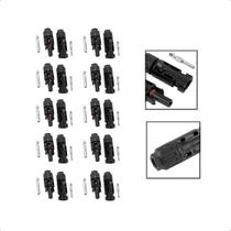 Kit 10 Pares de Conectores MC4 Para Sistemas Fotovoltaico Kit 10 Pares de Conectores MC4 Para Sistemas Fotovoltaico