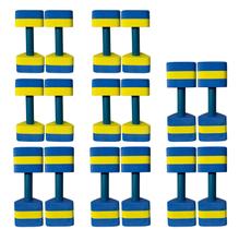Kit 10 Pares Halteres Hidroginástica em EVA P 1-2kg e M 2-3kg Azul/Amarelo Dafoca Sports Kit 10 Pares Halteres Hidroginástica em EVA P 1-2kg e M 2-3kg Azul/Amarelo Dafoca Sports