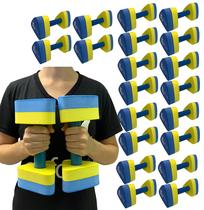 Kit 10 Pares Halteres Hidroginástica EVA DF1091 1-2kg Dafoca