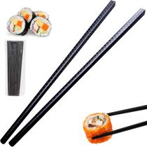 Kit 10 Pares Hashi P/ Comida Oriental Japonesa Reutilizável