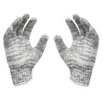 Kit 10 pares luva 4 fios tricotada algodão e poliéster mesclada para trabalho pesado obras proteção pesca Kit 10 pares luva 4 fios tricotada algodão e poliéster mesclada para trabalho pesado obras proteção pesca