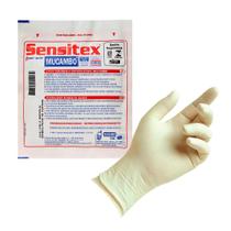 Kit 10 Pares Luva Cirúrgica Estéril Sensitex de Látex com Pó Bioabsorvível Mucambo