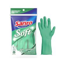 Kit 10 Pares Luva de Látex Soft Verde CA 5129 Sanro -