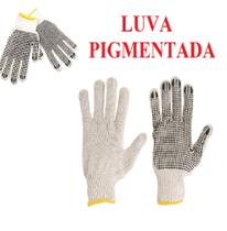 Kit 10 Pares Luva De Pedreiro Reformas Tricotada Pigmentada