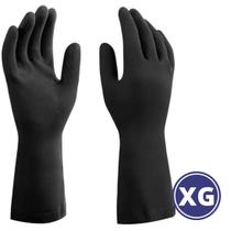 Kit 10 Pares Luva Latex Antiderrapante Preta Tam XXG Mucambo Kit 10 Pares Luva Latex Antiderrapante Preta Tam XXG Mucambo