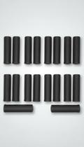 Kit 10 Pares Manopla Bike Borracha MTB 11cm Preto Kit 10 Pares Manopla Bike Borracha MTB 11cm Preto