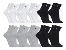 Kit 10 Pares Meia Lupo Cano Médio Masculina Atacado Original