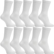 Kit 10 Pares Meias Cano Alto Algodão Academia Sport Unissex Kit 10 Pares Meias Cano Alto Algodão Academia Sport Unissex