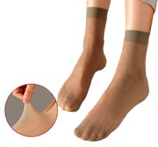 kit 10 Pares Meias Feminina Fina Soquete Social confortável kit 10 Pares Meias Feminina Fina Soquete Social confortável