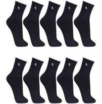 Kit 10 Pares Meias Lupo 3245-910 Masculina Cano Médio Algodão