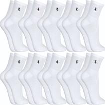 Kit 10 Pares Meias Lupo Original Algodão Cano Alto Longo Masculina Academia Atacado Esportiva 3245-2