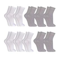 Kit 10 Pares Meias Masculino Atoalhada Cano Longo Algodão Original Envio Imediato