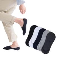 Kit 10 Pares Meias Sapatilhas Invisível Masculina Cano Curto Soquete Algodão Com Silicone Kit 10 Pares Meias Sapatilhas Invisível Masculina Cano Curto Soquete Algodão Com Silicone