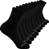 Kit 10 Pares Meias Zhamaro Cano Médio Algodão Atoalhada Masculina Feminina Confortável Grossa