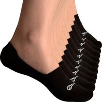 Kit 10 Pares Meias Zhamaro Sapatilha 100% Invisível Com Silicone Algodão Masculina Feminina Academia Kit 10 Pares Meias Zhamaro Sapatilha 100% Invisível Com Silicone Algodão Masculina Feminina Academia