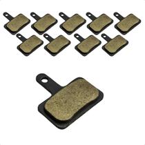 Kit 10 Pares Pastilhas de Freio a Disco Compatíveis Shimano MTB Bicicleta Alta Durabilidade Sem Mola
