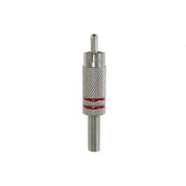 Kit 10 Pares Plug RCA Macho 4MM Prateado Kit 10 Pares Plug RCA Macho 4MM Prateado