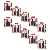 Kit 10 pares radio comunicador motorola t210br vermelho e preto