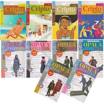 Kit 10 Passatempos Coquetel Criptograma 1440 Páginas
