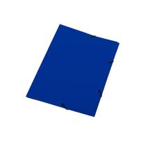 Kit 10 Pasta Elástico Com Aba 1/2 Ofício Basic Azul Plascony Kit 10 Pasta Elástico Com Aba 1/2 Ofício Basic Azul Plascony