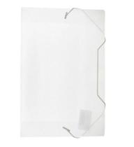 Kit 10 Pastas Aba Elásticas Plástica Oficio Transparente Fina