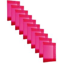 Kit 10 Pastas Aba Elástico Ofício Lombo 20mm Vermelho Dello