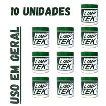 Kit 10 Pastas De Limpeza Lavagem A Seco Limptek 500g Cada
