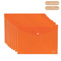 Kit 10 Pastas Envelope com Botão Ofício/A4 Acp