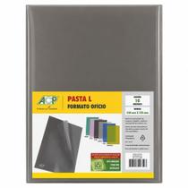 Kit 10 Pastas L Semi Transparente Fumê Azul (Oficio) 230x 335mm - ACP Kit 10 Pastas L Semi Transparente Fumê Azul (Oficio) 230x 335mm - ACP