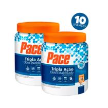 Kit 10 Pastilha De Cloro 200g Pace Tripla Ação Hth POTE 1KG
