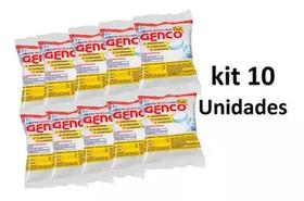 Kit 10 Pastilha Genco Cloro 3x1 Tripla Ação 200g P/ Piscina Kit 10 Pastilha Genco Cloro 3x1 Tripla Ação 200g P/ Piscina