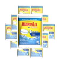 Kit 10 Pastilhas Cloro Hcl Penta Hidroall Tratamento Piscina