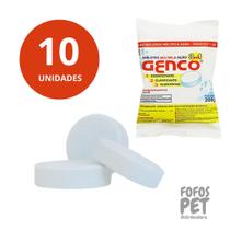 Kit 10 Pastilhas Cloro Multiação Genco 3 em 1 Para Piscinas Kit 10 Pastilhas Cloro Multiação Genco 3 em 1 Para Piscinas