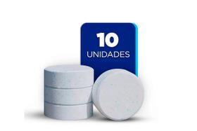 Kit 10 Pastilhas De Cloro 200g Desinfetante Para Piscina Kit 10 Pastilhas De Cloro 200g Desinfetante Para Piscina