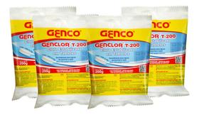 KIT 10 Pastilhas de cloro Multiação T-200 200g - Genco