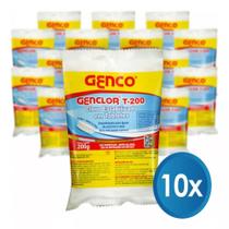 Kit 10 pastilhas tablete genclor genco t200 Kit 10 pastilhas tablete genclor genco t200