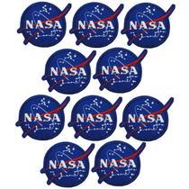 Kit 10 Patch Bordado Nasa Termocolante Aplique 6x5cm