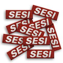 Kit 10 Patch Bordado Sesi Moletom Termocolante Aplique 15x5