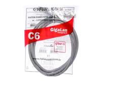 Kit 10 Patch Cord Gigalan Cat6 2,5M Cinza Furukawa 35123904