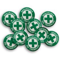 Kit 10 Patch Segurança Do Trabalho Termocolante Aplique 8cm
